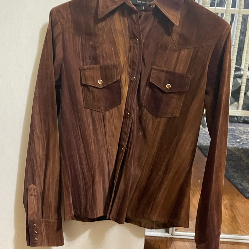 Moleskin brown on brown shirt size 2